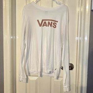 Vans White Long Sleeve Shirt